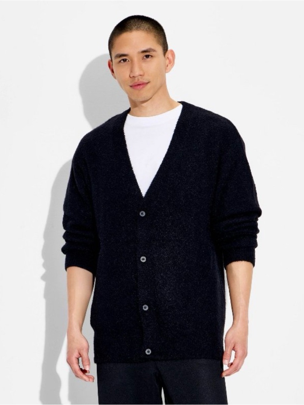 Men Long Sleeve Cardigan Sweater - Original Use